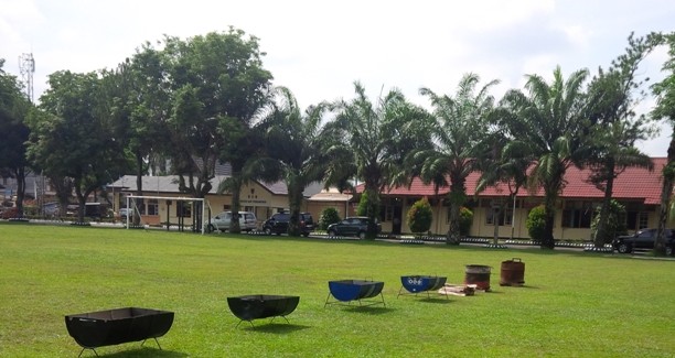 Tempat pemusnahan 117 kilogram ganja di Polresta Jambi